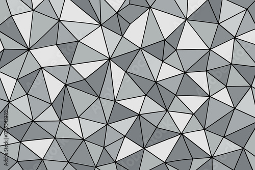 Edges vector triangular mesh forming crystalline overlapping illustration geometric hexagonal abstraction surface