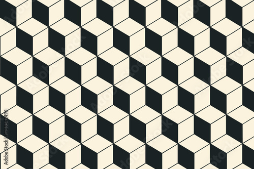 Grid vector shadow repetition abstract across illustration full illusion clean cubic cube