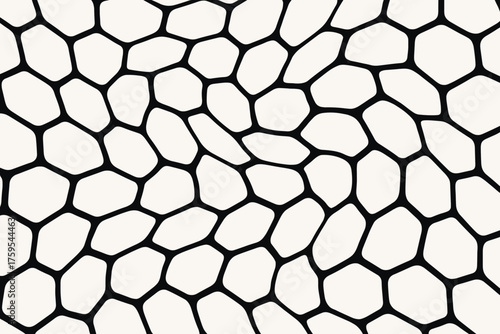 Honeycomb liquid vector irregularly design across distorted hexagons stretched surface illustration structure