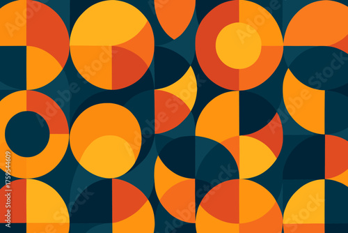 Background vector geometric canvas arcs orbs design forming folded orbifold illustration geometry