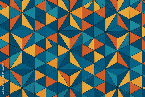 Texture canvas prism arranged geometric layered lattice prisms illustration creating vector