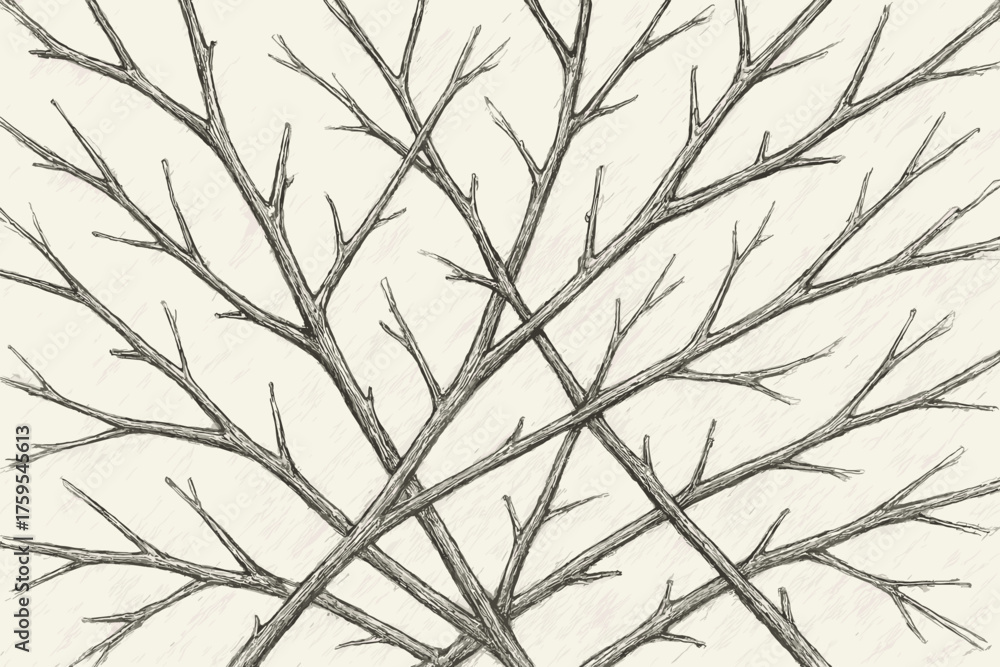 Obraz premium Delicate intricate patterns vector small lightly shaded crossing illustration multiple twig pattern