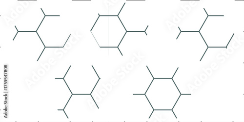 A seamless hexagonal geometric pattern forms a backdrop for a soccer ball vector illustration, blending sport and digital technology design