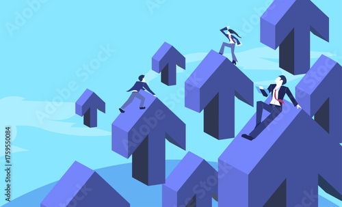 business growth arrow