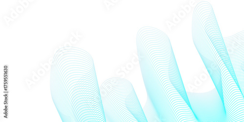 Abstract blue wave background design for a pair of pink flip-flops, a casual summer footwear fashion object