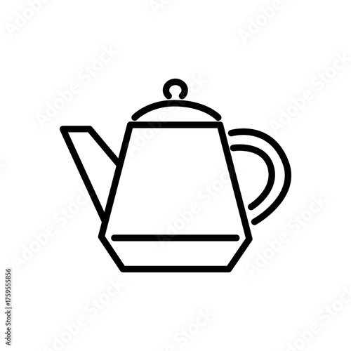 jug icon vector, line style icon