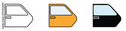 Car door icon vector. automotive symbol. vector illustration.