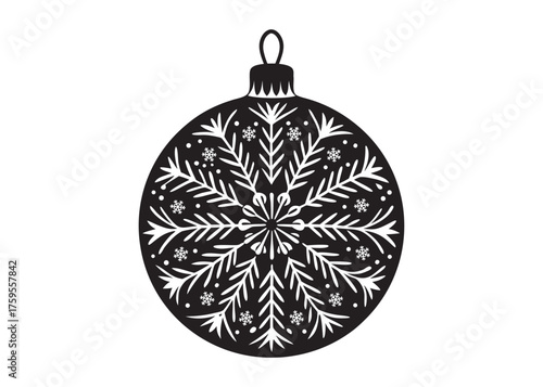 christmas ornament logo silhouette vector, ornament decoration silhouette vector illustration, christmas bauble vector silhouette, christmas ball decorative logo silhouettes vector 