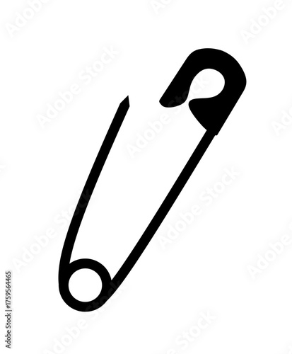 safety pin icon vector on white background. pin icon
