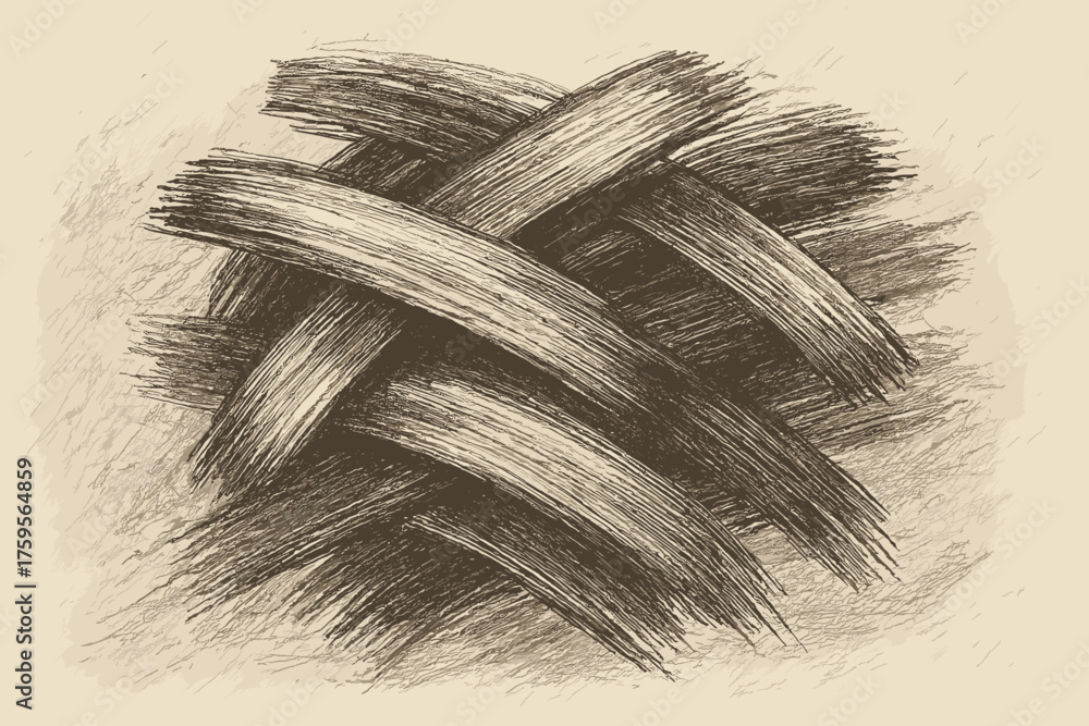 Obraz premium Layered canvas brushstroke sketchy illustration textures fading thickness artistry messy brush dynamic