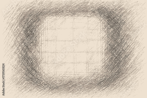 Soft illustration ghost vector hatching erasertrace blending faint lines erased grid pattern