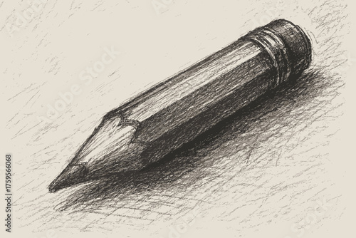 Textured graphite bold rough smudged texture illustration pencil visible grain strokes vector