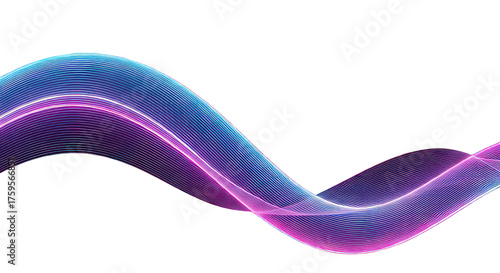 Dynamic flowing lines create a modern abstract design with vibrant blue and pink hues perfect for tech, digital art, or futuristic themes, offering a sleek and stylish visual element