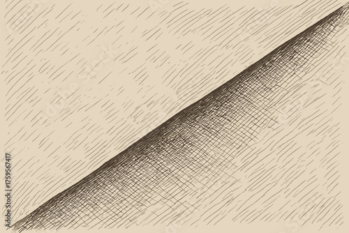 Illustration paper side either fold textured single strong contrast vector shading crisp