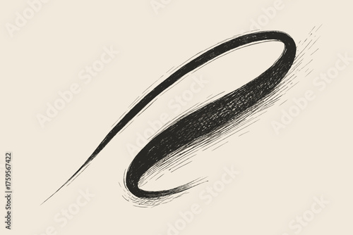 Into pressure line uneven segments bold penstroke illustration ink shading vector