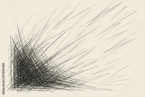 Building heavy angular clustered drawn crosshatching illustration sharp quickly vector penstroke shadow