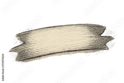 Wide marker artistic both highlighted ends stroke vector crosshatched tapering illustration streaks