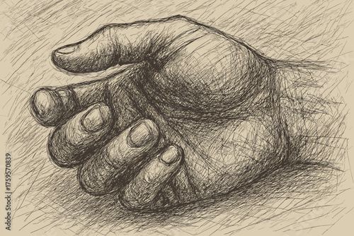 Overlapping illustration sketch quick pen hand shading hatch texture built vector