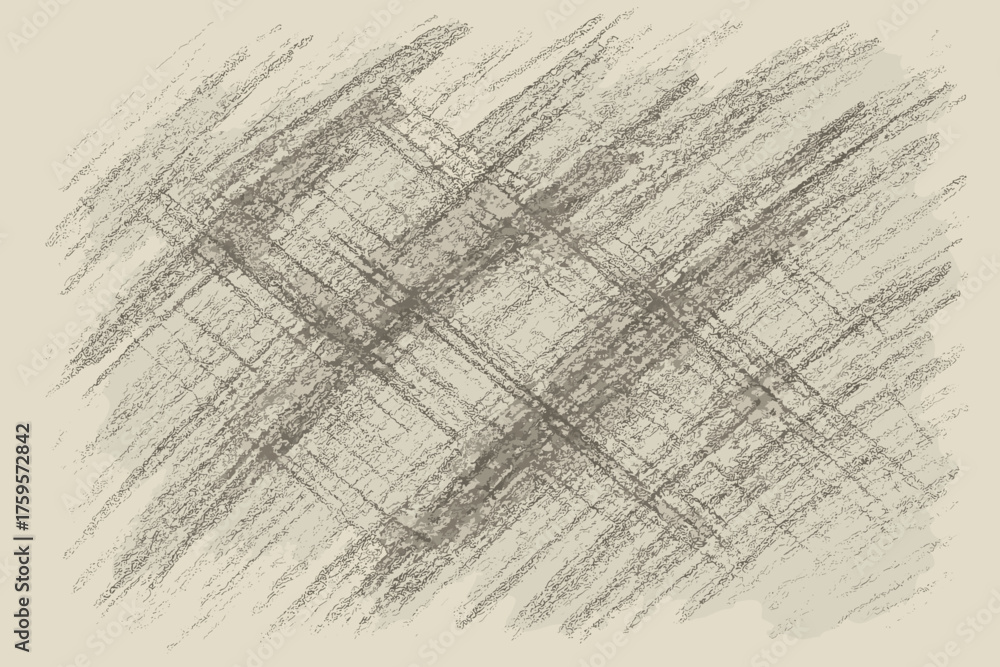 Obraz premium Diagonal rough tones overlapping vector muted lines abstract scribble illustration chalk strokes