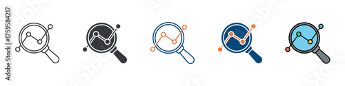 Analysis Icon Set Multiple Style Collection 
