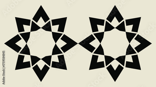 Elegant geometric pattern for stylish backgrounds and modern design projects, offering a sophisticated and eye-catching artistic element for visual appeal