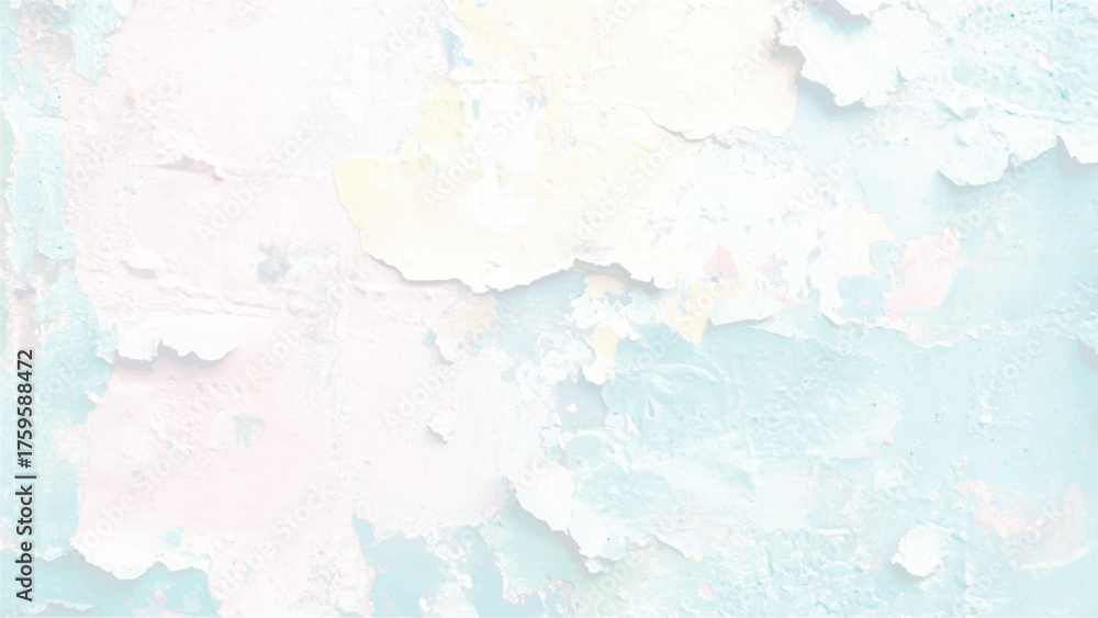 Fototapeta premium blue watercolor paint background design with colorful orange pink borders and bright center, watercolor bleed and fringe with vibrant distressed grunge texture