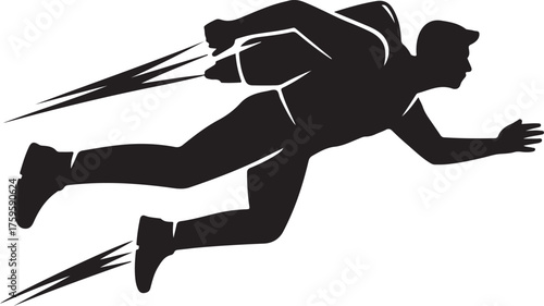 silhouette of a man holding a gun vector illustration