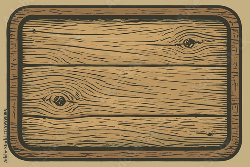 Hues wooden signboard scratches detailed surface sign textured illustration rendered vector muted