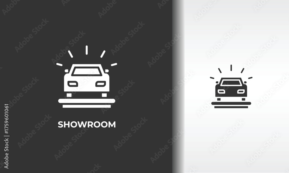 Naklejka premium Showroom Vector, Icon Or Logo Sign Isolated Symbol Illustration