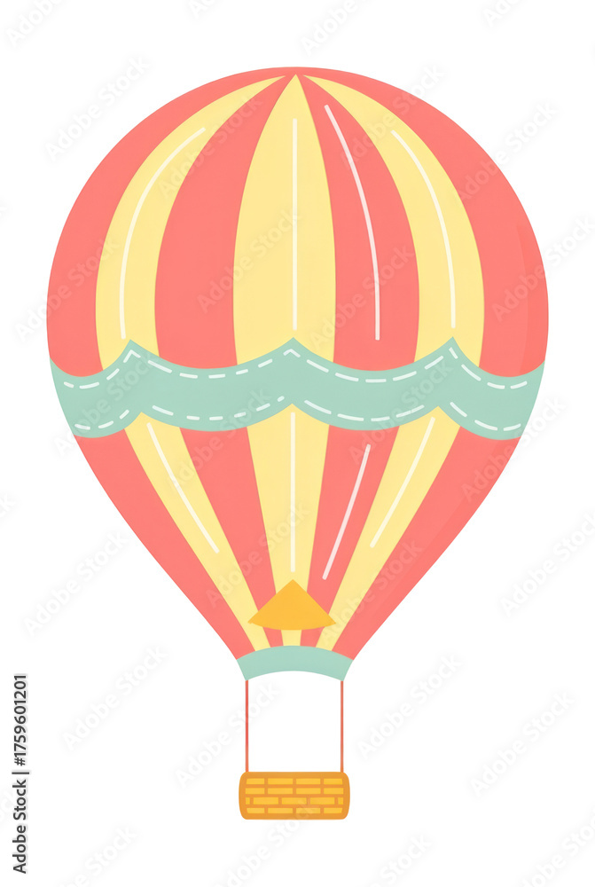 Naklejka premium PNG Hot air balloon aircraft vehicle transportation.