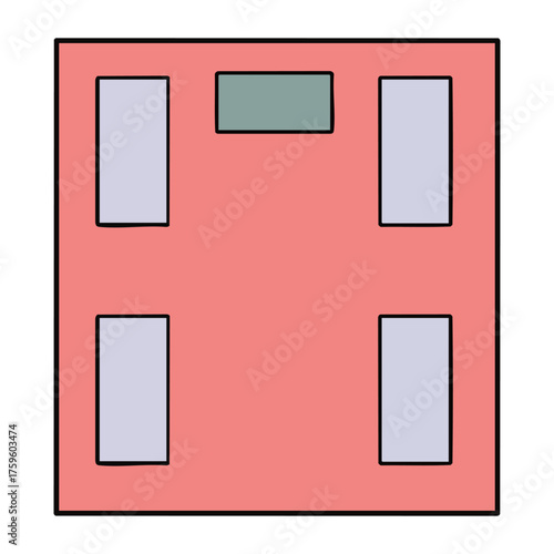 手書き_体重計_01