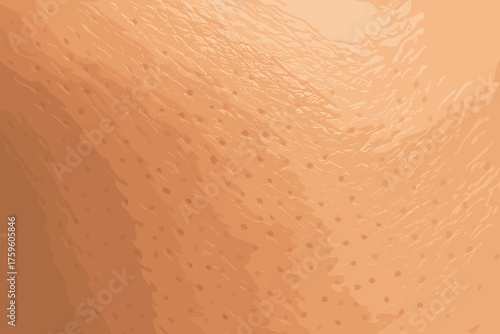 Close showing detailed natural realistic skin illustration grain under vector pores soft