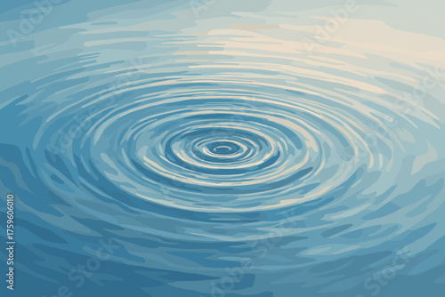 Shot pond waves detailed surface macro illustration liquid ripple soft vector