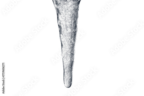 Close illustration texture hanging natural detailed icicle reflections subtle vector highlights