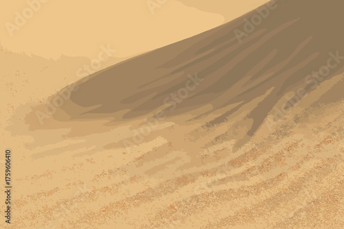 Soft slope natural textured sand dune vector forming textures illustration windblown gradient