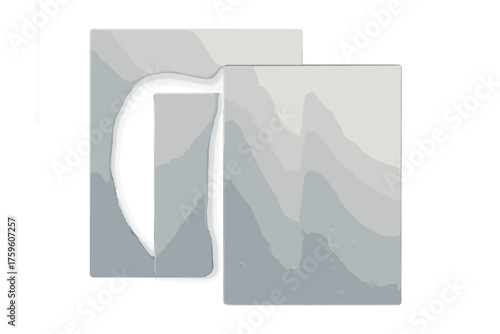 Opacity overlapping layers illustration glass frosted panels gradients light producing vector