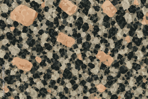 Granite pattern speckled complex clear crystals illustration vector feldspar macro