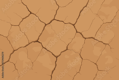 Subtle cracks vector earthy surface fine uneven clay texture illustration natural