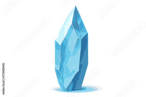 Mimicking frosted vector reflections small illustration gradient crystal ice glass glossy shard
