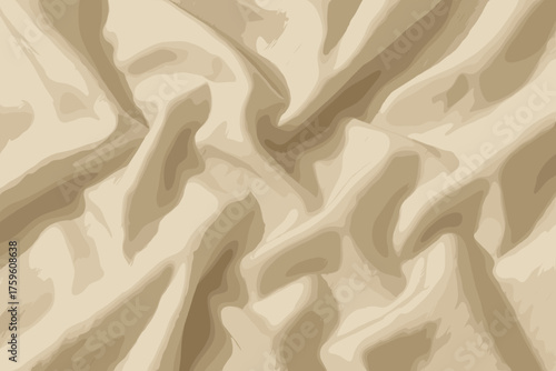 Naturally fabric visible drape shading vector wrinkled enhanced illustration cotton texture