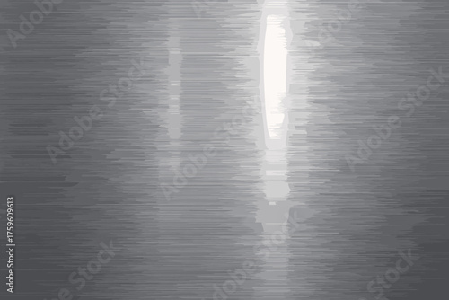 Reflective brushed aluminum texture streaks illustration realistic linear imperfections vector subtle