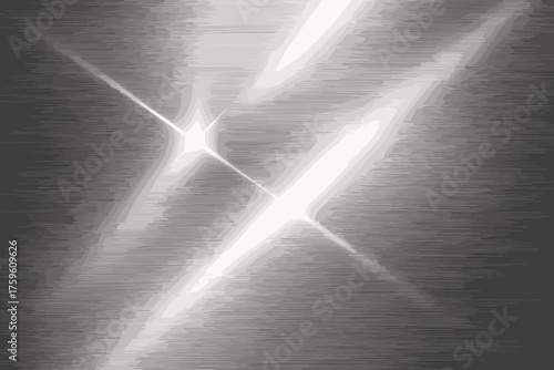 Steel realistic depth vector reflective polished highlights tones illustration smooth surface creating