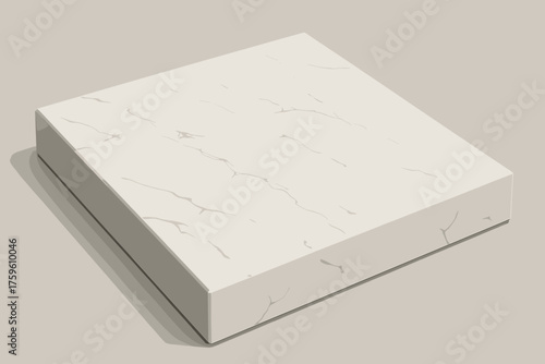 Polished illustration through finely vector veins marble tile subtle reflective cut