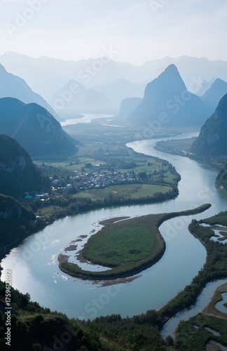 Wallpaper Mural lake and mountains Torontodigital.ca