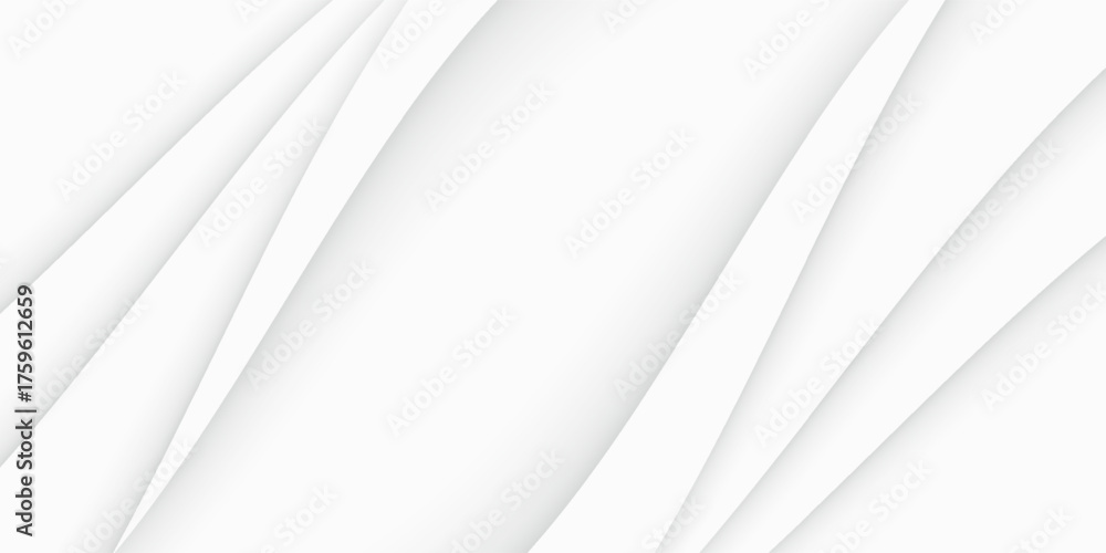 Obraz premium Vector gray line background curve element with white space for text and message design, overlapping layers, vector