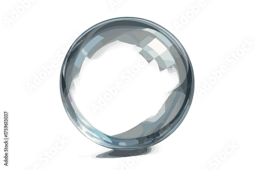 Orb scattered glowing soft illustration reflections hues rainbow glass radiant inner sphere