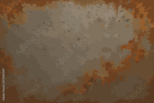 Oxidation illustration weathered visible textured surface steel plate pitting vector