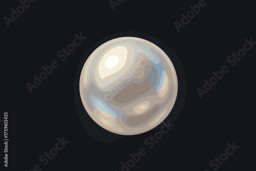 Vector elegance subtle iridescent illustration suspended spherical beauty pearl emphasizing glowing