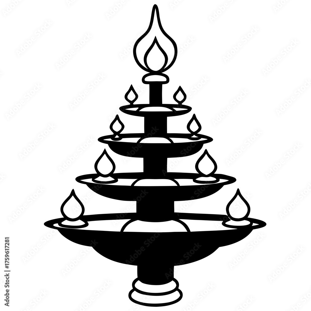 Fototapeta premium vector illustration of a candle