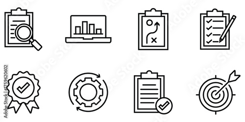 Assessment and accreditation vector banner illustration for business and education evaluation process